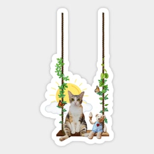 Swing Into A Beautiful Day Sticker